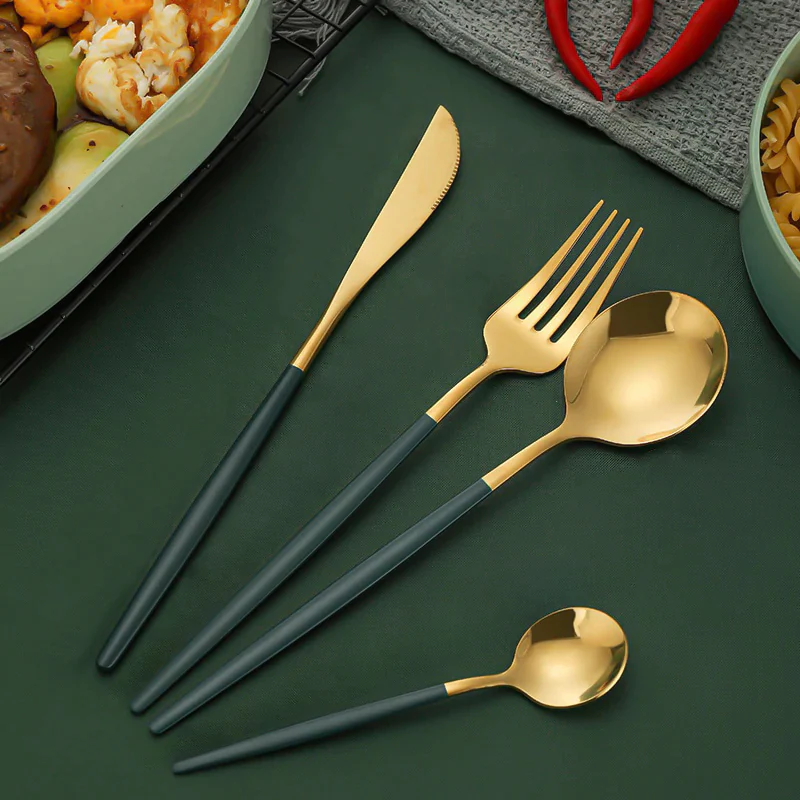 Set tacamuri 24 piese din otel inoxidabil, stil portughez [14]