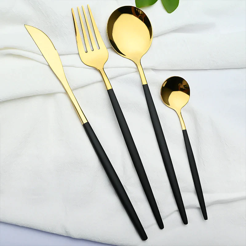 Set tacamuri 24 piese din otel inoxidabil, stil portughez [4]