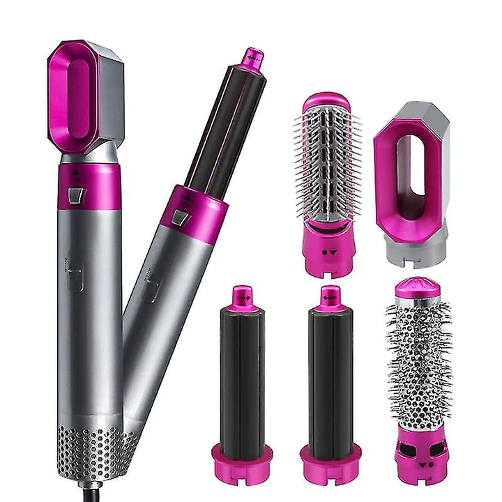 Set Uscator de Par, 5 in 1, Multifunctional pentru Coafare, Ondulator, Placa electrica, Dispozitiv automat [1]