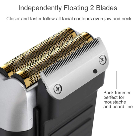 Shaver Profesional pentru Barbati, Aparat de Ras 0mm, Fara Fir, Incarcare USB, Afisaj Digital [1]