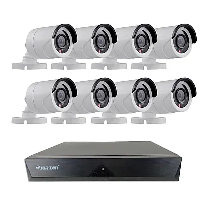 TOATE PRODUSELE - Sistem de Supraveghere Jortan FULL HD Kit DVR cu 8 camere pentru exterior