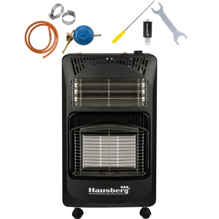 TOATE PRODUSELE - Soba pe gaz si electric, 3 trepte de putere, aprindere electrica, 4.2kW, Hausberg HB 1020
