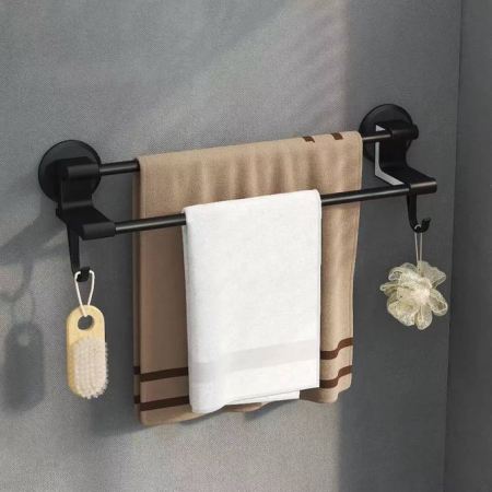 PRET MAXIM 49.99 LEI - Suport dublu pentru prosoape, baie sau bucatarie