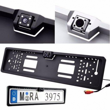 Suport pentru numar auto cu camera video marsarier incorporata [2]