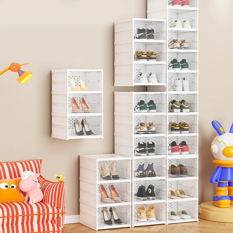Suport pentru pantofi 12 perechi, cutie depozitare incaltaminte, pliabila, 6 nivele, 105 x 34.5 x 25.5 cm [10]
