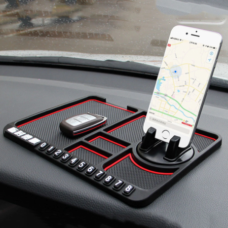 TOATE PRODUSELE - Suport telefon auto, multifunctional, antiderapant, cu numar de telefon