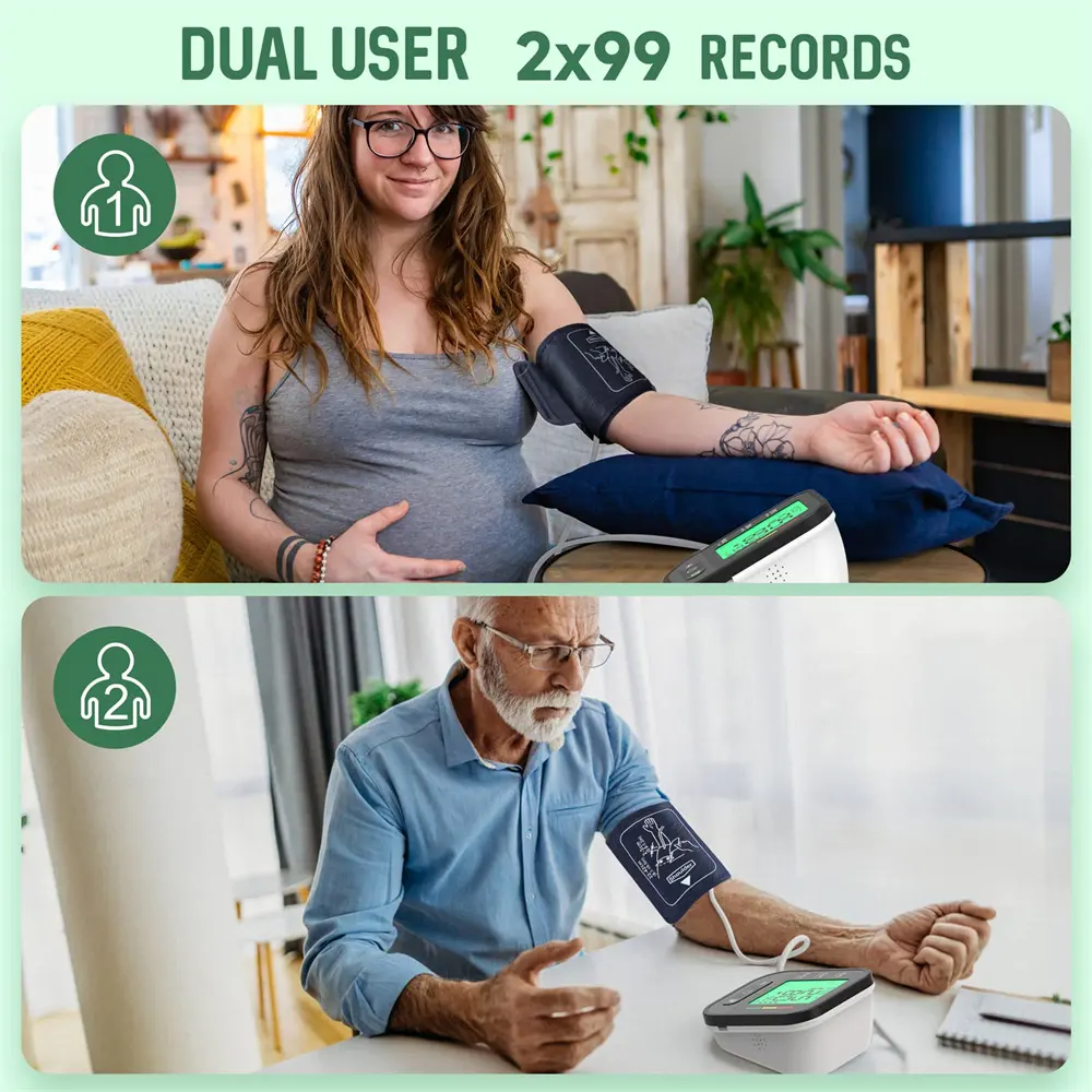 Tensiometru Digital de brat masurare cardiaca ecran LCD - 99 de memorari [2]