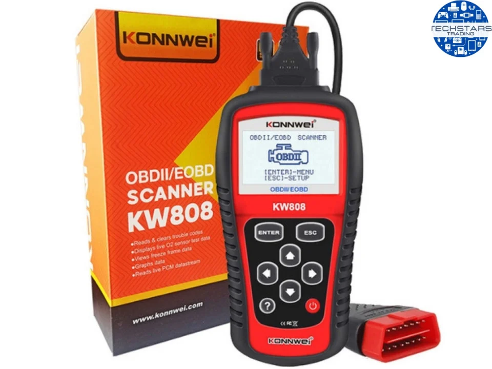 AUTO - Tester auto universal, diagnoza, obd ii, eobd, senzor O2 test, konnwei kw808