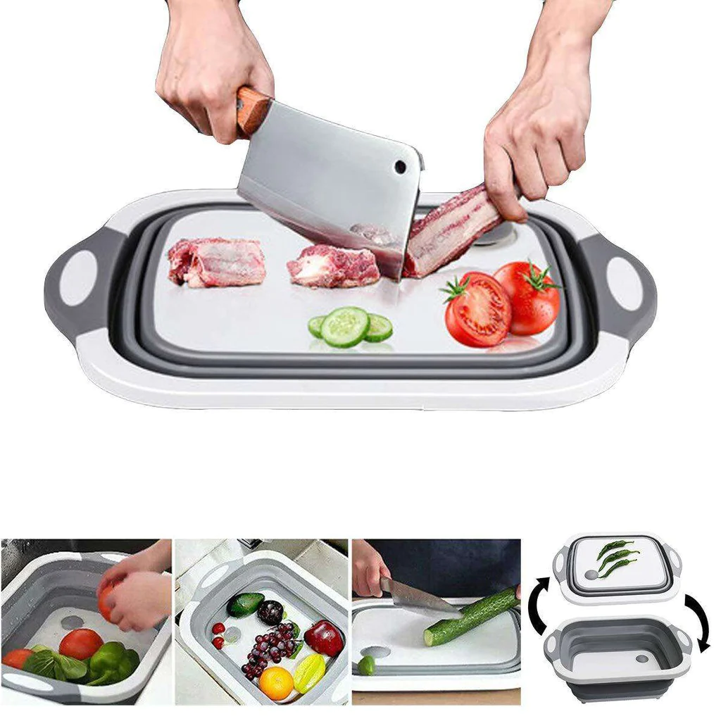 TOATE PRODUSELE - Tocator 3 in 1 multifunctional, pliabil, scurgator, uscator pentru alimente