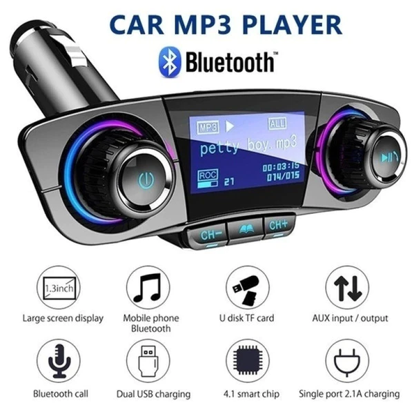 TOATE PRODUSELE - Transmitator FM multifunctional pentru masina cu MP3 Player si Bluetooth