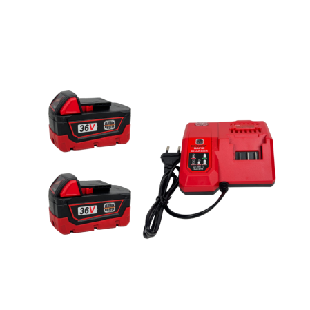 Trusă German Meister 3-în-1, Brushless, cu 2 Acumulatori 36V 8Ah, Ciocan Rotopercutor + Impact + Flex, Încărcător și Valiză [9]