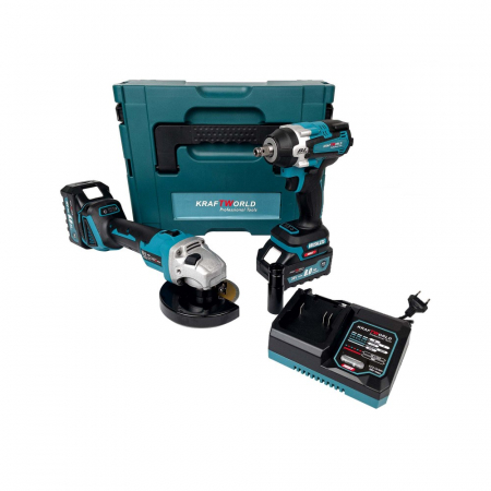 Trusa KraftWolrd Polizor / Flex + Masina de Impact, 2 Acumulatori 36V 8AH [1]