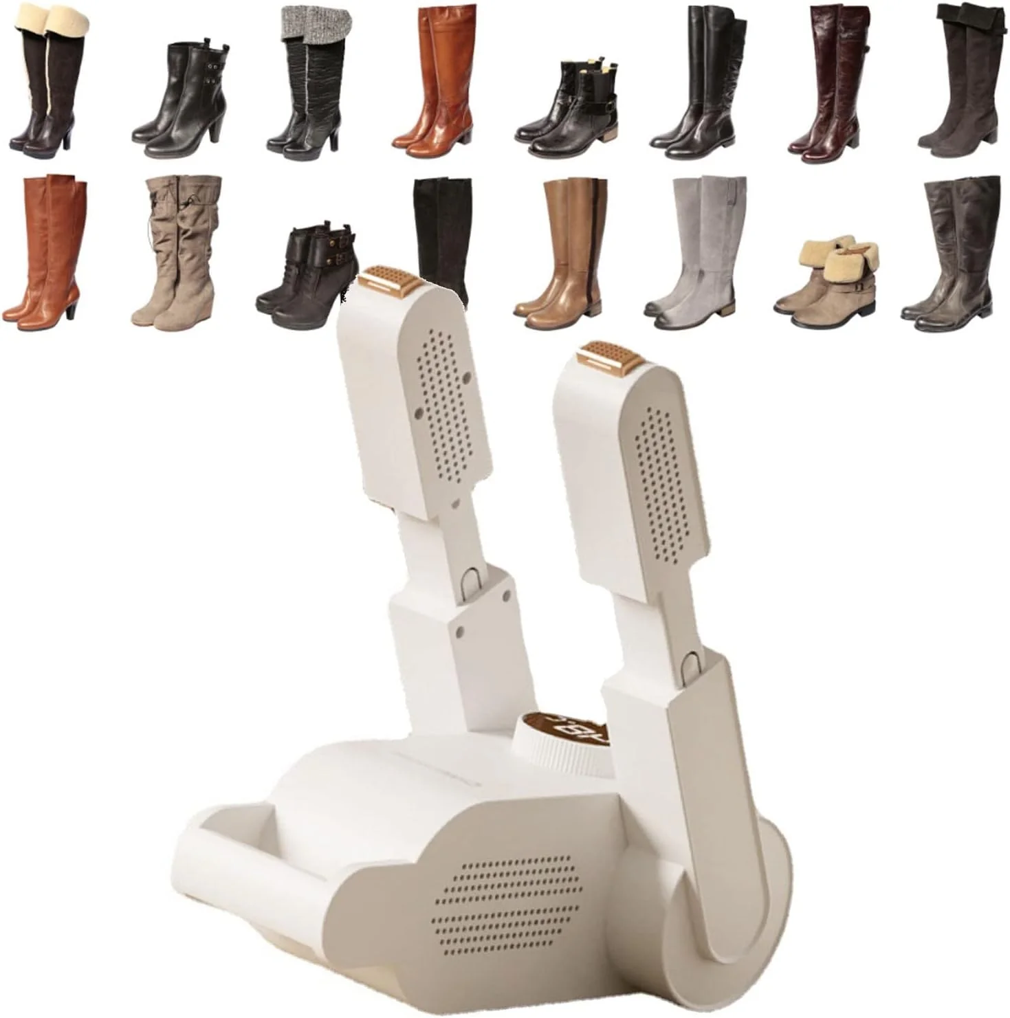 Uscator electric pentru incaltaminte cu functie de dezinfectare UV, suport reglabil si temporizator, design pliabil [2]