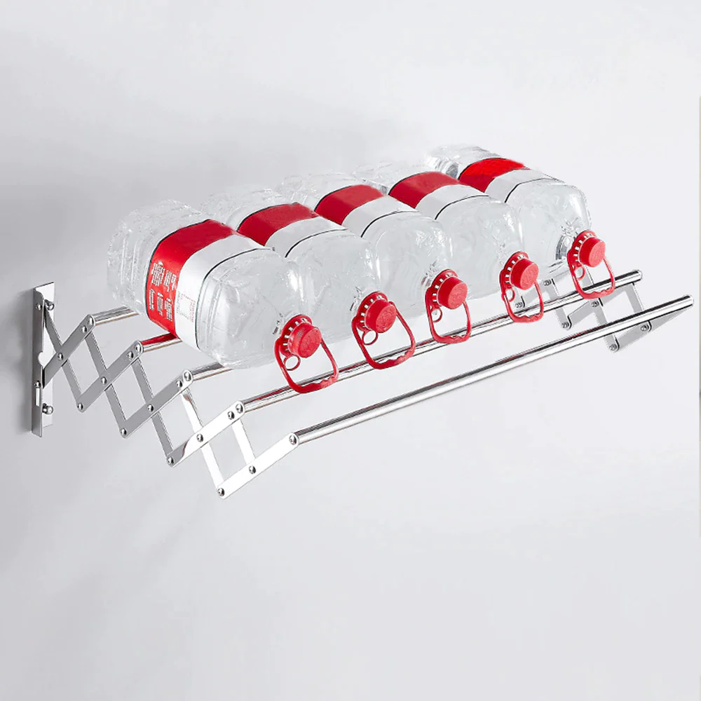 Uscator rufe din aluminiu, retractabil, cu prindere in perete 70cm [7]
