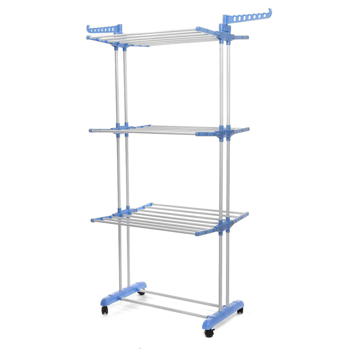 Uscator vertical, mobil si pliabil pentru rufe cu suport umerase, 78x50x173 cm [6]