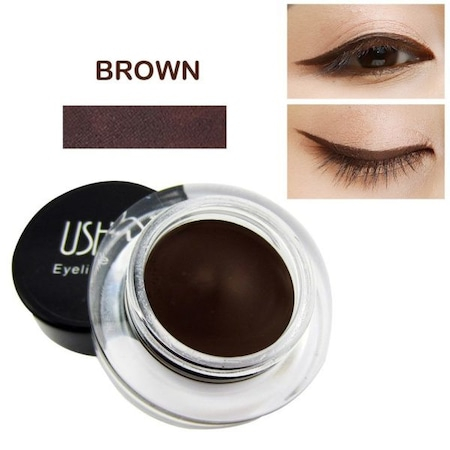 Eyeliner/Tus Gel pentru ochi sau pentru sprancene, Long Lasting  Waterproof Ushas – Maro [2]