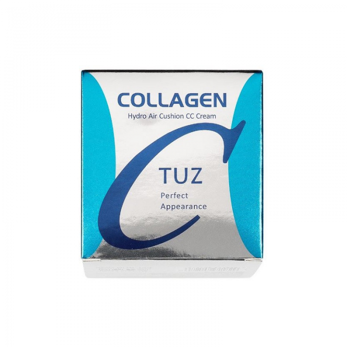 Fond de ten/Crema CC Cushion TUZ Collagen, Aplicator inclus,  Culoare 01 Ivory, 15 g [3]