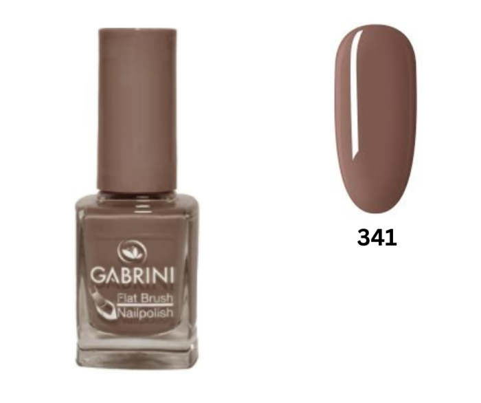 Lac de unghii Maro, Gabrini, Flat Brush Nailpolish 341, 12ml [1]