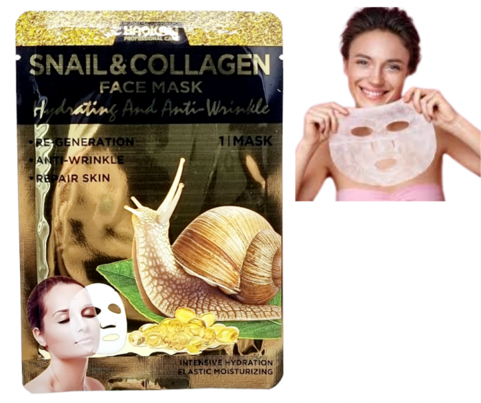 Masca de fata hidratanta si antirid, cu extract de melc si colagen, Luxury Treatment, 30 ml [1]