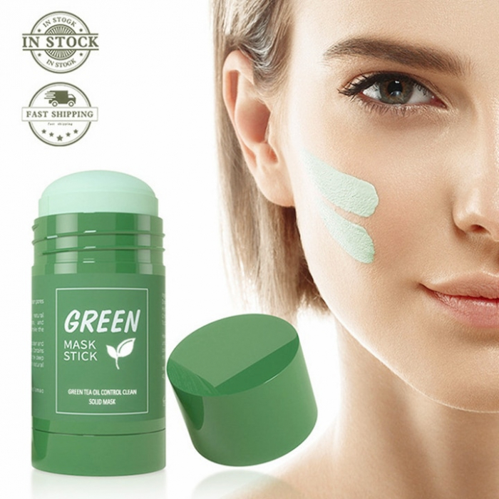 Mască pentru Față cu Ceai Verde – Curățare Profundă, Antiacnee & Împotriva Punctelor Negre, Green Tea Oil Clean, 40 g [5]