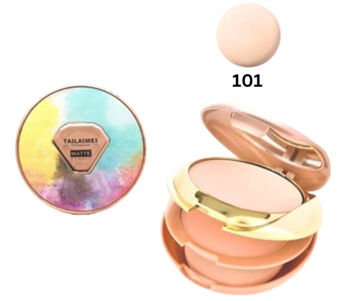 Fond de ten si Pudra compact TLM, cu buretel inclus, 30g [1]