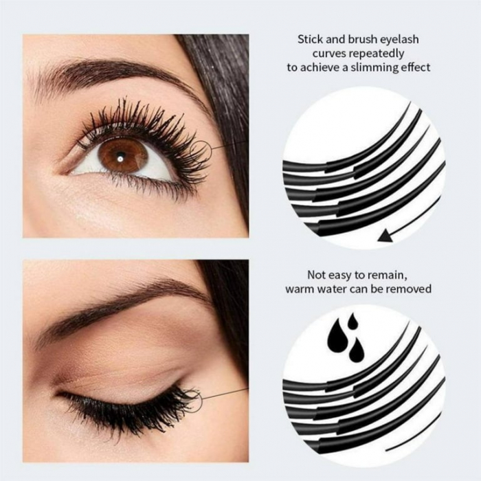 Rimel 4D pentru Alungire si Curbare, Black Mascara, 10 g, O'cheal [2]