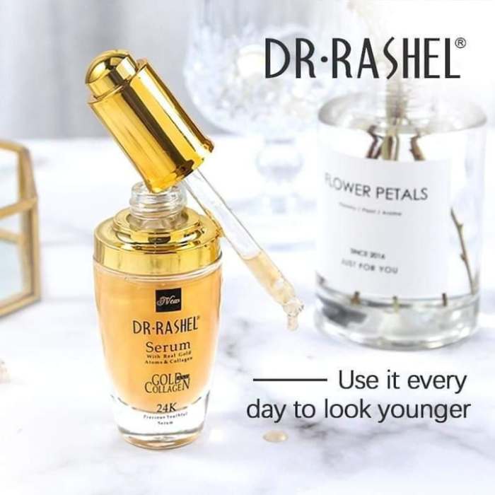 Ser Antirid cu Aur 24K si Colagen, Real Gold Atoms, Dr. Rashel, 40ml [4]