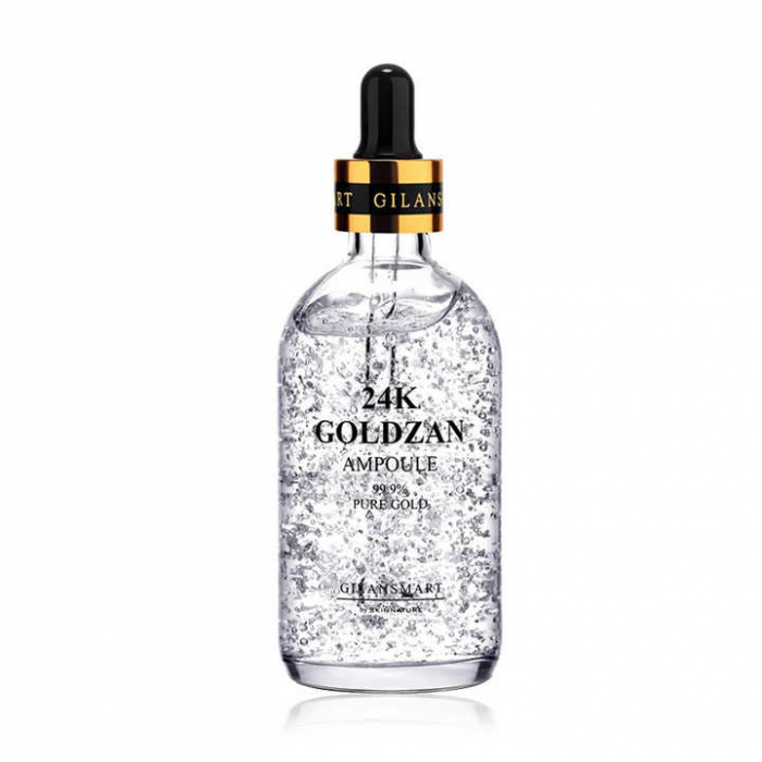 Ser Antirid cu Foite Platina 24K si Acid Hialuronic, 99.9% Pure Platinum, Goldzan By SkinNature, 100 ml [2]
