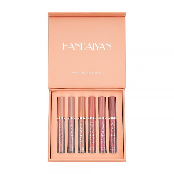 Set 6 Rujuri Mate Rezistente, Matte Liquid Lipstick, Handaiyan [2]