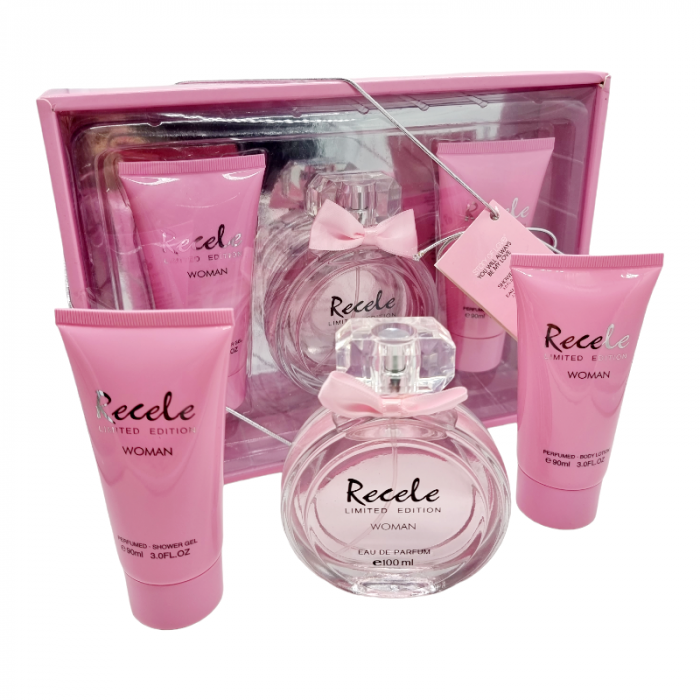 Set Cadou pentru femei, 3 piese cu Parfum, body lotion si shower gel, RECELE, Limited Edition [1]