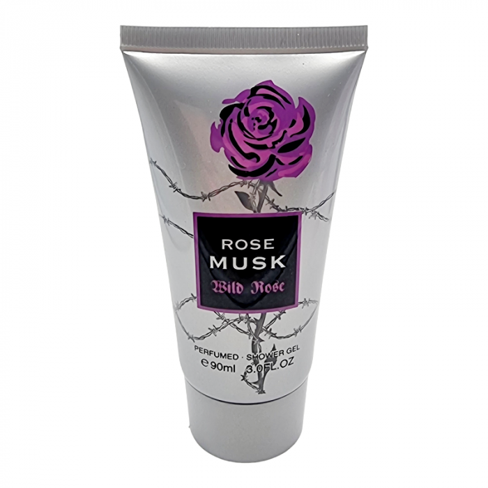 Set Cadou pentru femei, 3 piese cu Parfum, body lotion si shower gel, ROSE MUSK [4]
