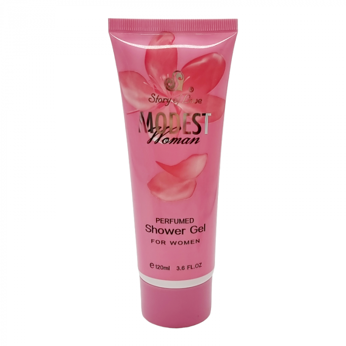 Set Cadou pentru femei, 3 piese cu Parfum, body lotion si shower gel, Story of love, MODEST WOMAN [5]