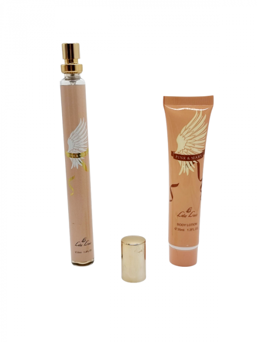 Set Cadou pentru femei cu Mini Parfum si Crema de maini, Pink&Mary, 2*35ml [3]