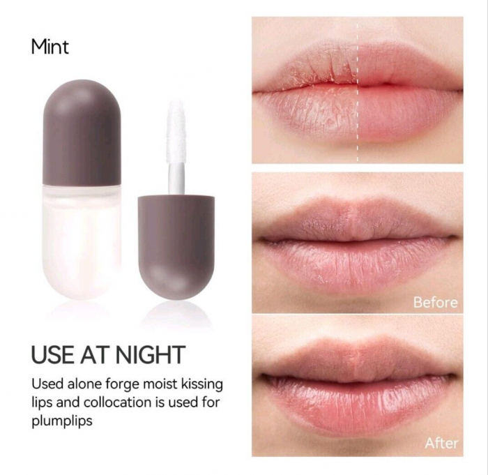 Set Luciu pentru marirea buzelor si hidratare intensa, Lip Plumper Kiss Beauty, Day And Night, 2 bucati x 3ml [7]