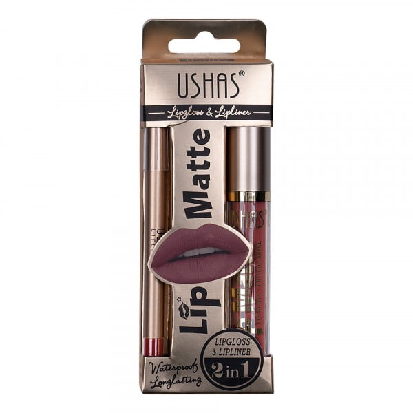 Set Magic Kiss Ruj Lichid Mat si Creion Contur Buze, Ushas 12 [3]