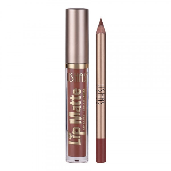 Set Magic Kiss Ruj Lichid Mat si Creion Contur Buze, Ushas 11 [3]