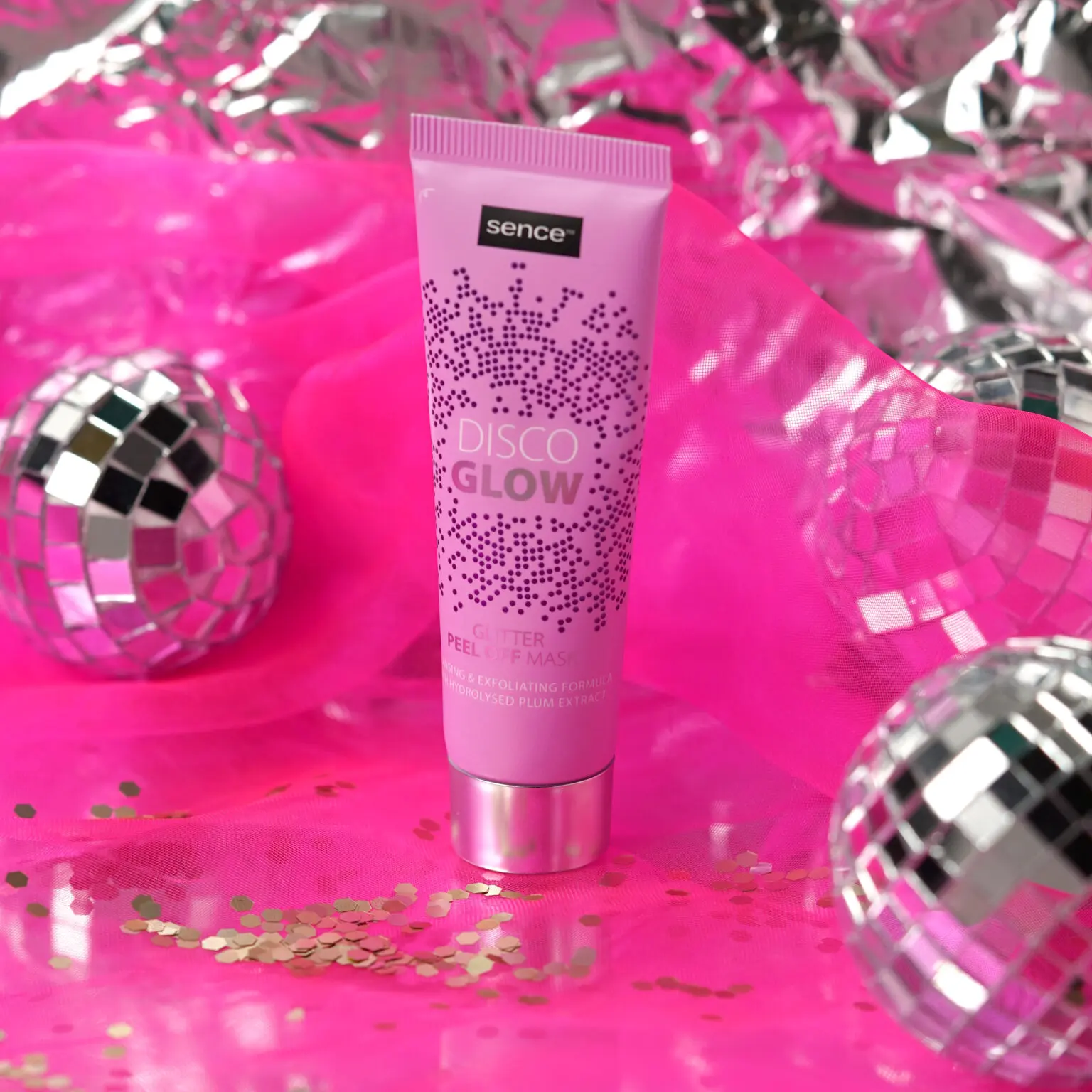Set pentru ingrijirea tenului cu 2 Mastii Peel Of, Masca Buze si Pensula Silicon, Night Fever Glam, Sence [7]