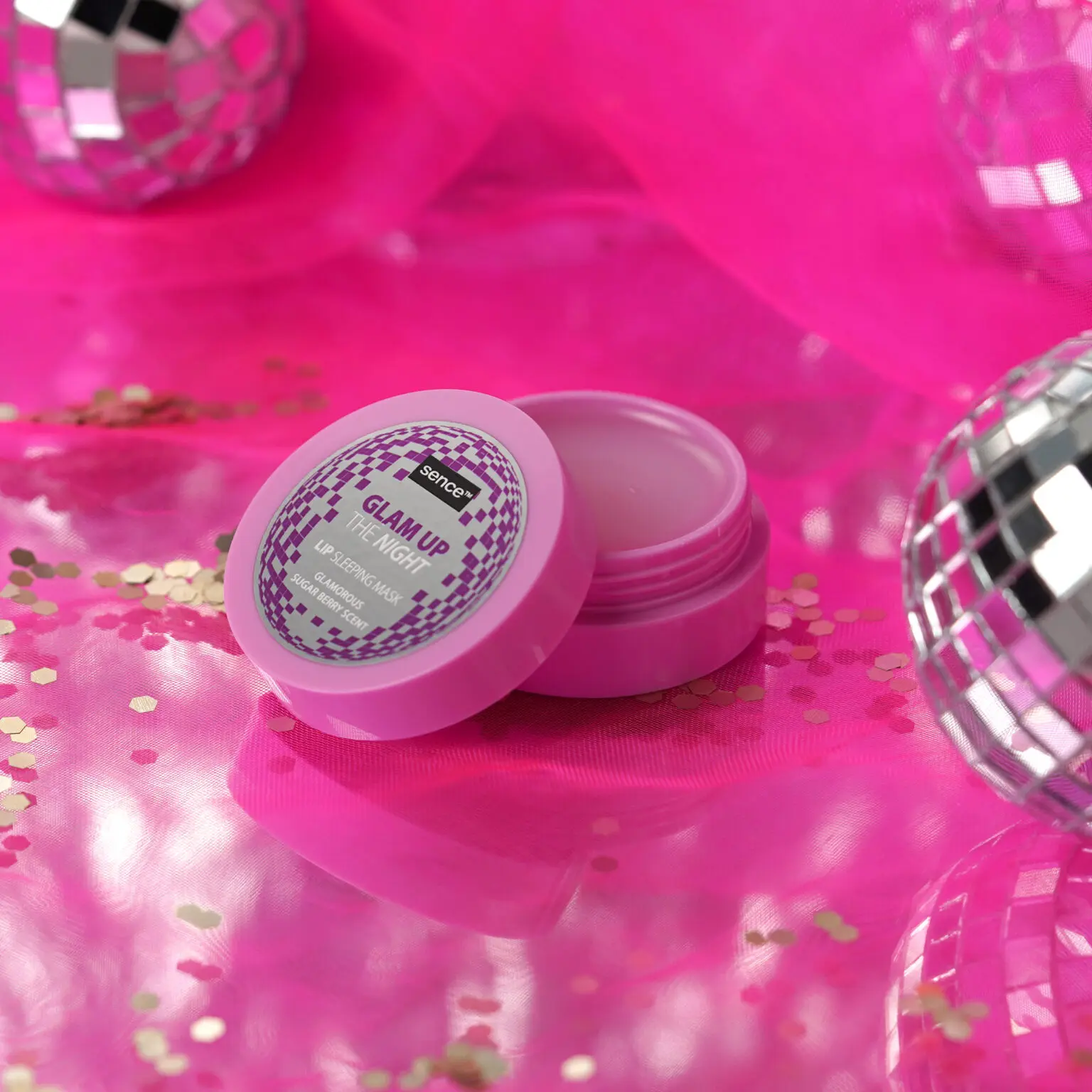 Set pentru ingrijirea tenului cu 2 Mastii Peel Of, Masca Buze si Pensula Silicon, Night Fever Glam, Sence [8]