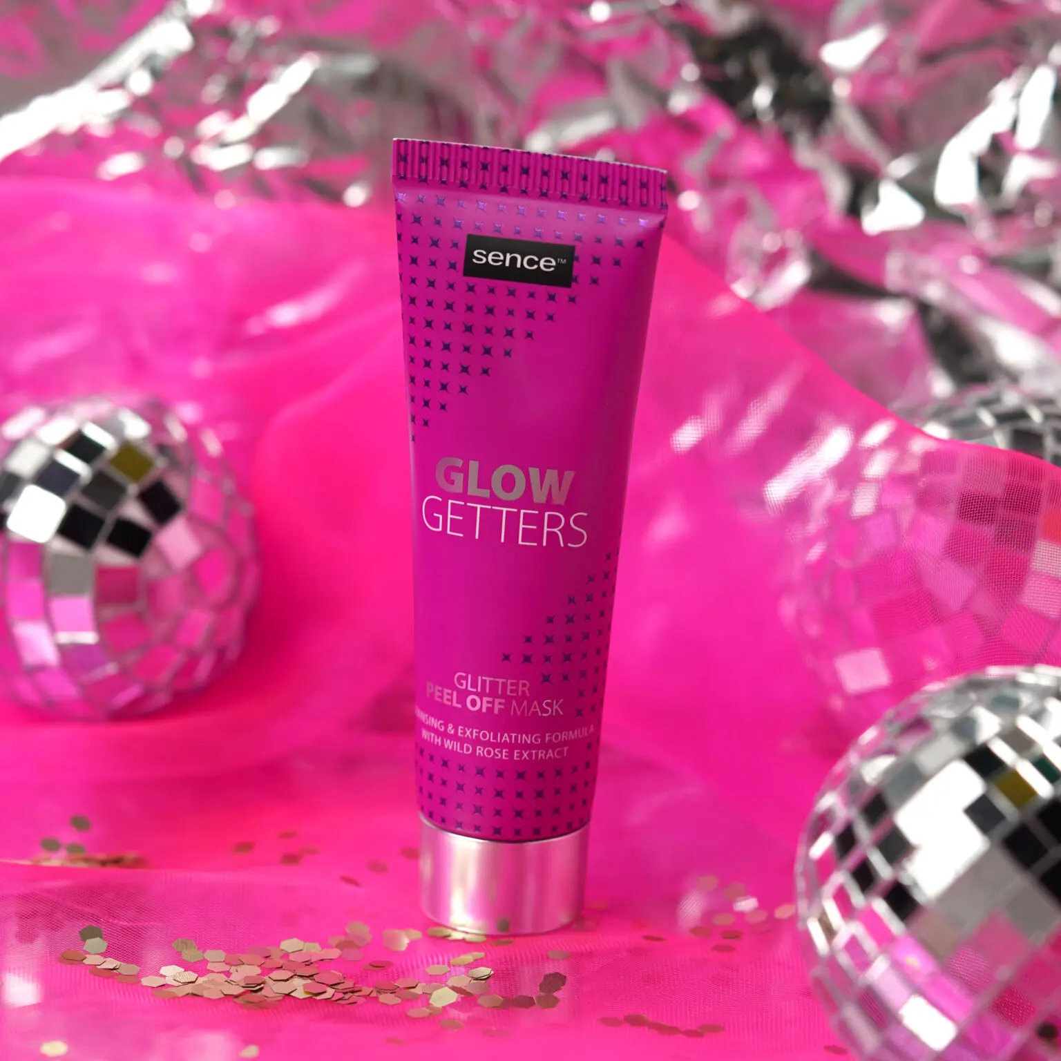 Set pentru ingrijirea tenului cu 2 Mastii Peel Of, Masca Buze si Pensula Silicon, Night Fever Glam, Sence [5]