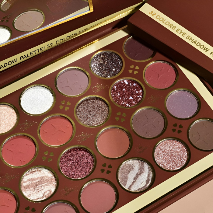 Paleta Farduri cu 32 Culori Pigmentate si Rezistente, Mate, Sidefate si Glitter, Be Mine, KEVIN & COCO [3]