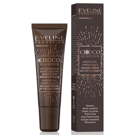 LIP GLOSS/ LUCIU DE BUZE - Balsam-Ser pentru Buze, Lip Balm Hidratant, Choco Glamour, Eveline