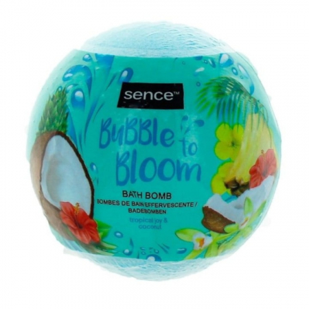 INGRIJIRE CORP - Bila Efervescenta de Baie,Tropical Joy & Coconut, Bubble to Bloom Sence, 120g