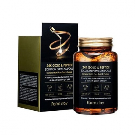 Crema-gel pentru Iluminare, Antirid si Hidratare, cu Particule de Aur 24K si Peptide, 250ml [1]