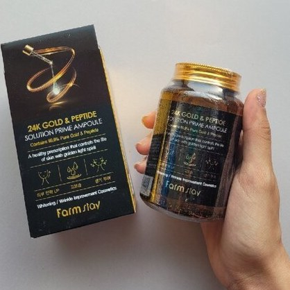 Crema-gel pentru Iluminare, Antirid si Hidratare, cu Particule de Aur 24K si Peptide, 250ml [8]
