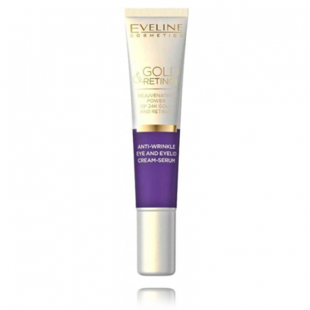 Cremă ser antirid pentru zona ochilor Eveline Cosmetics Gold And Retinol, 20 ml [1]
