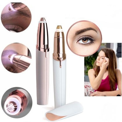 Epilator Facial si pentru Sprancene, hipoalergenic, cu USB inclus, Roz [1]