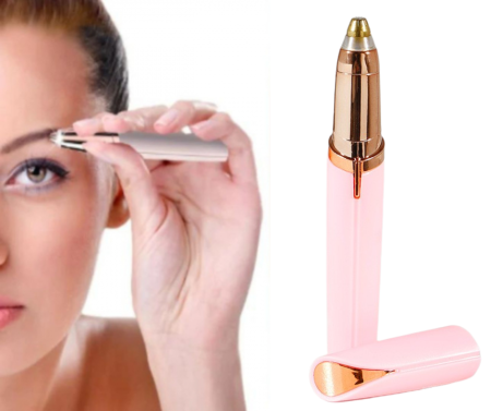 SPRÂNCENE - Epilator Facial si pentru Sprancene, hipoalergenic, cu USB inclus, Roz