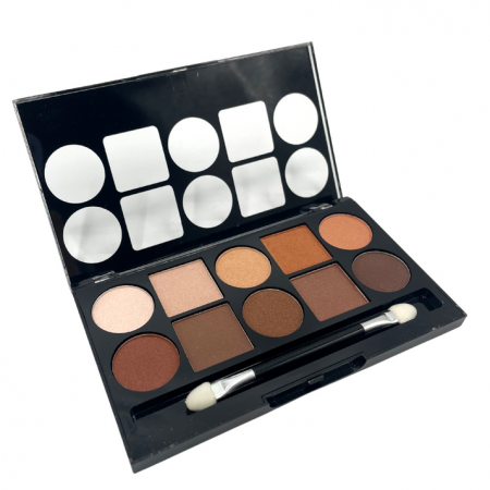PALETE - Paleta farduri cu 10 culori pigmentate mate si sidefate, USHAS
