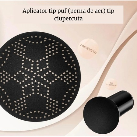 Fond de ten/CC Cream Cushion Avocado si Colagen, Aplicator inclus, Million Pauline, Culoare Natural 02, 20 g [2]