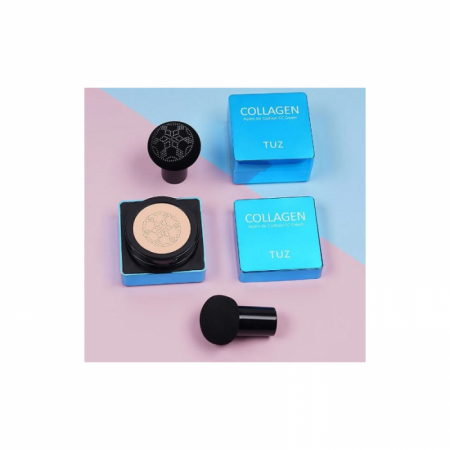 Fond de ten/Crema CC Cushion TUZ Collagen, Aplicator inclus,  Culoare 01 Ivory, 15 g [1]